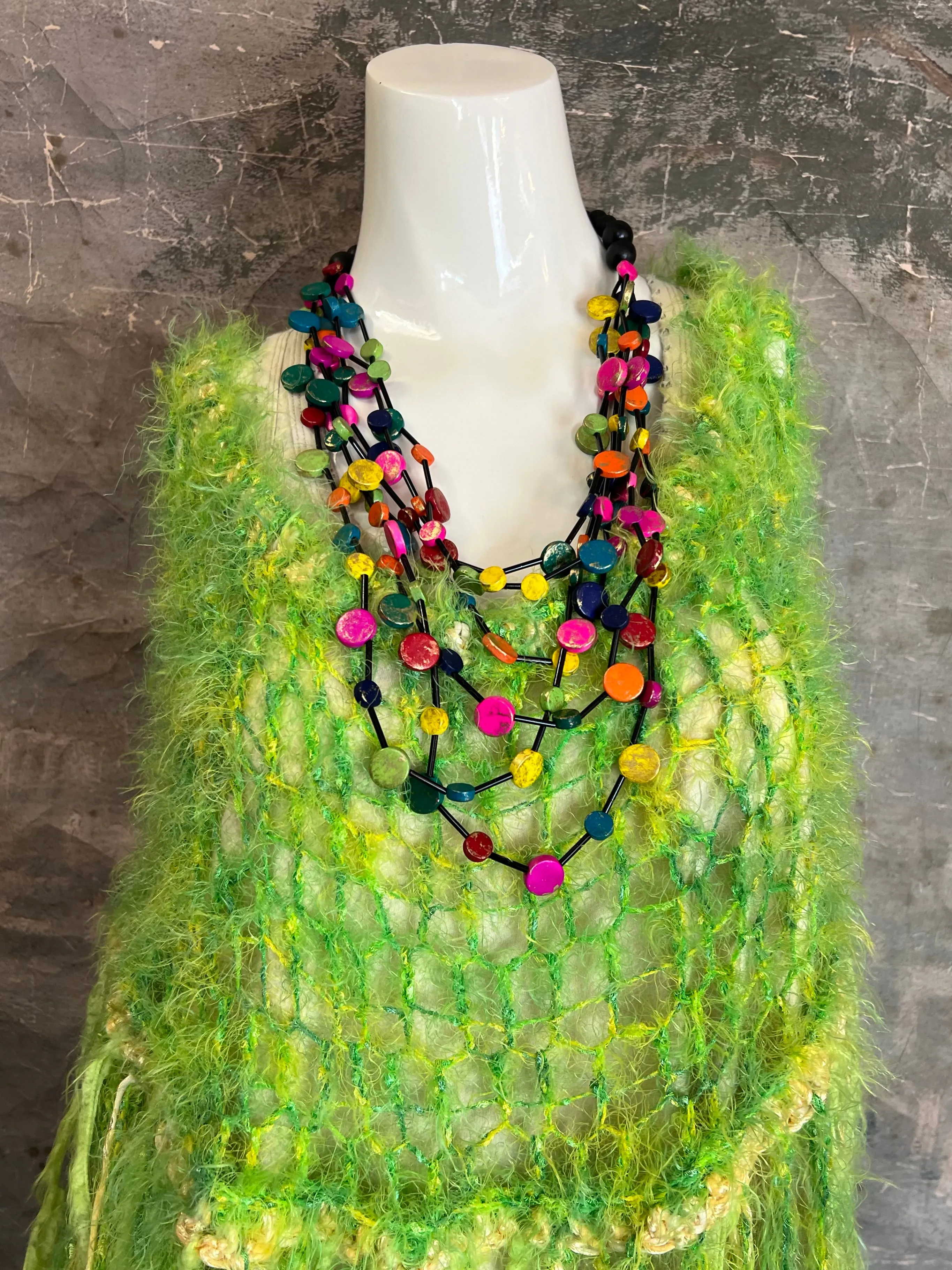 0000A Cathi's Artisan Dusters-Lime/Yellow