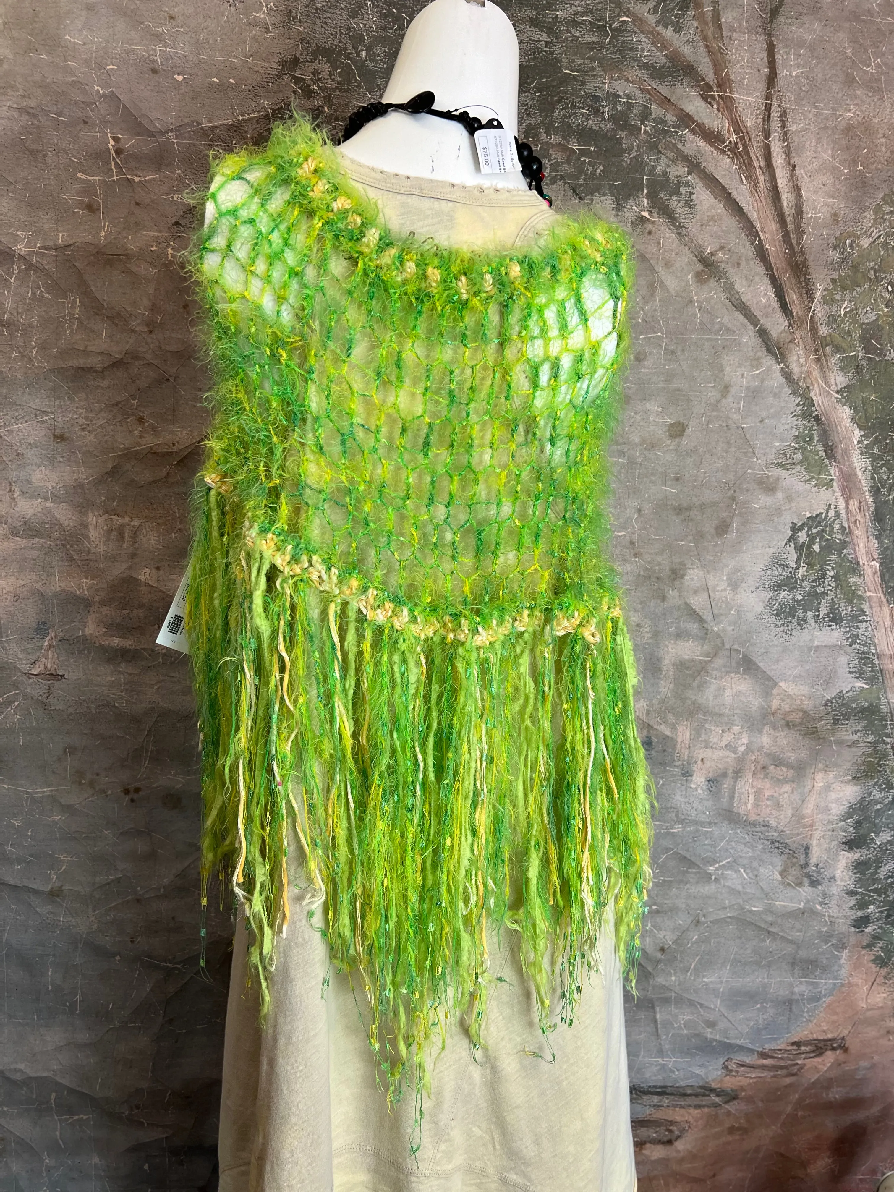 0000A Cathi's Artisan Dusters-Lime/Yellow