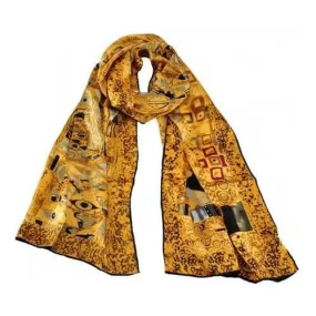100% Luxurious Silk Scarf Gustav Klimt Famous Painted Scarves The Lady in Gold