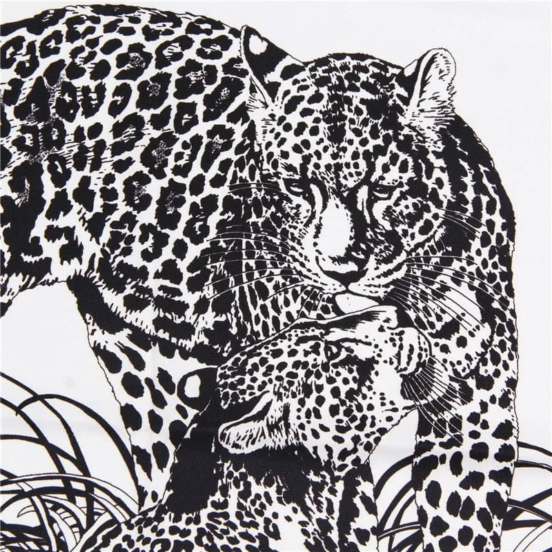 90x90cm Leopard Print Square Silk Scarves Twilly Scarf-Mutiple Patterns