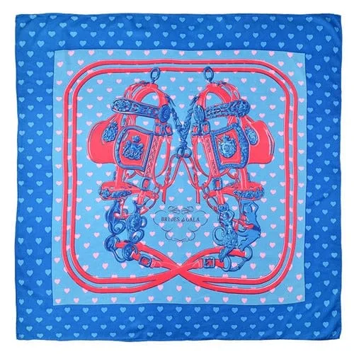 90x90cm Leopard Print Square Silk Scarves Twilly Scarf-Mutiple Patterns
