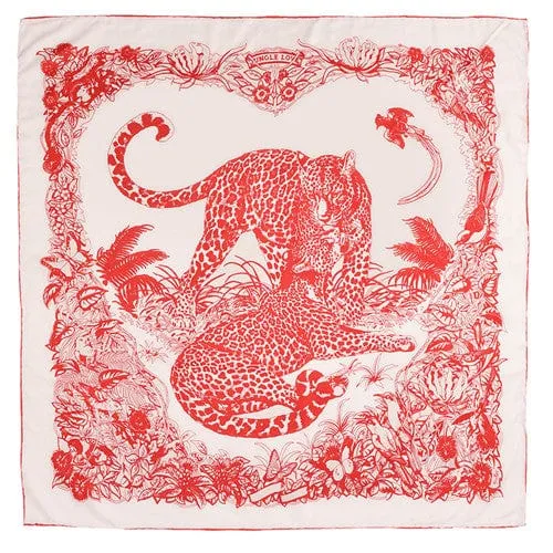 90x90cm Leopard Print Square Silk Scarves Twilly Scarf-Mutiple Patterns