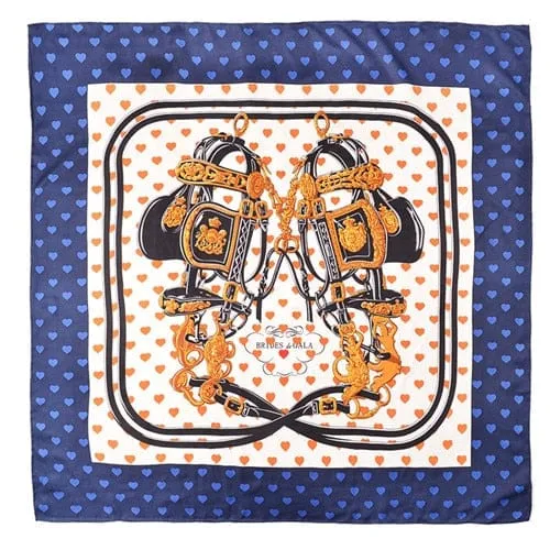 90x90cm Leopard Print Square Silk Scarves Twilly Scarf-Mutiple Patterns