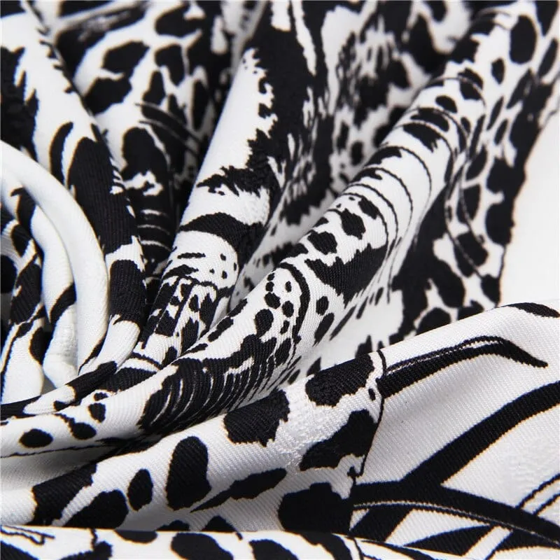 90x90cm Leopard Print Square Silk Scarves Twilly Scarf-Mutiple Patterns