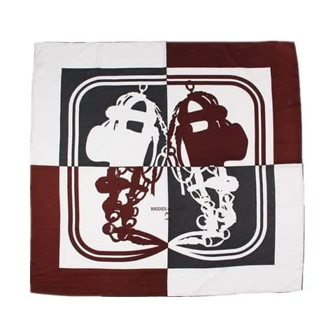 90x90cm Leopard Print Square Silk Scarves Twilly Scarf-Mutiple Patterns