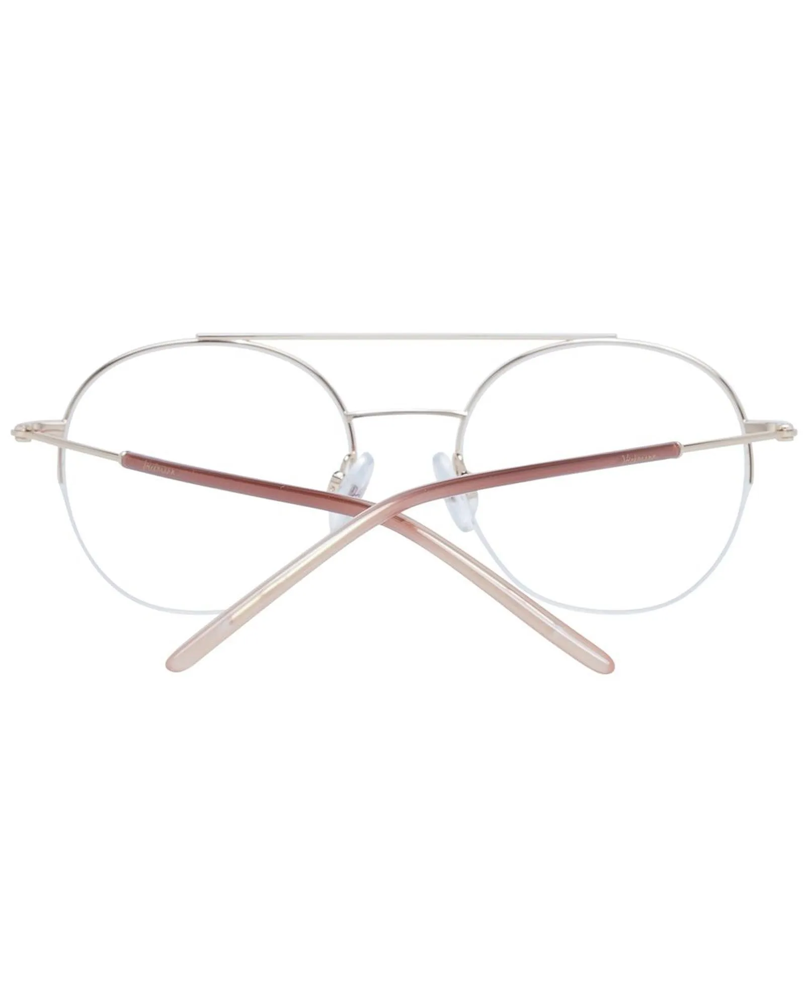 Ana Hickmann Round Metal Eyeglasses Gold Frames