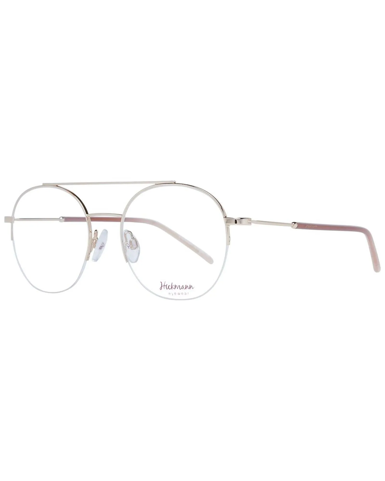 Ana Hickmann Round Metal Eyeglasses Gold Frames