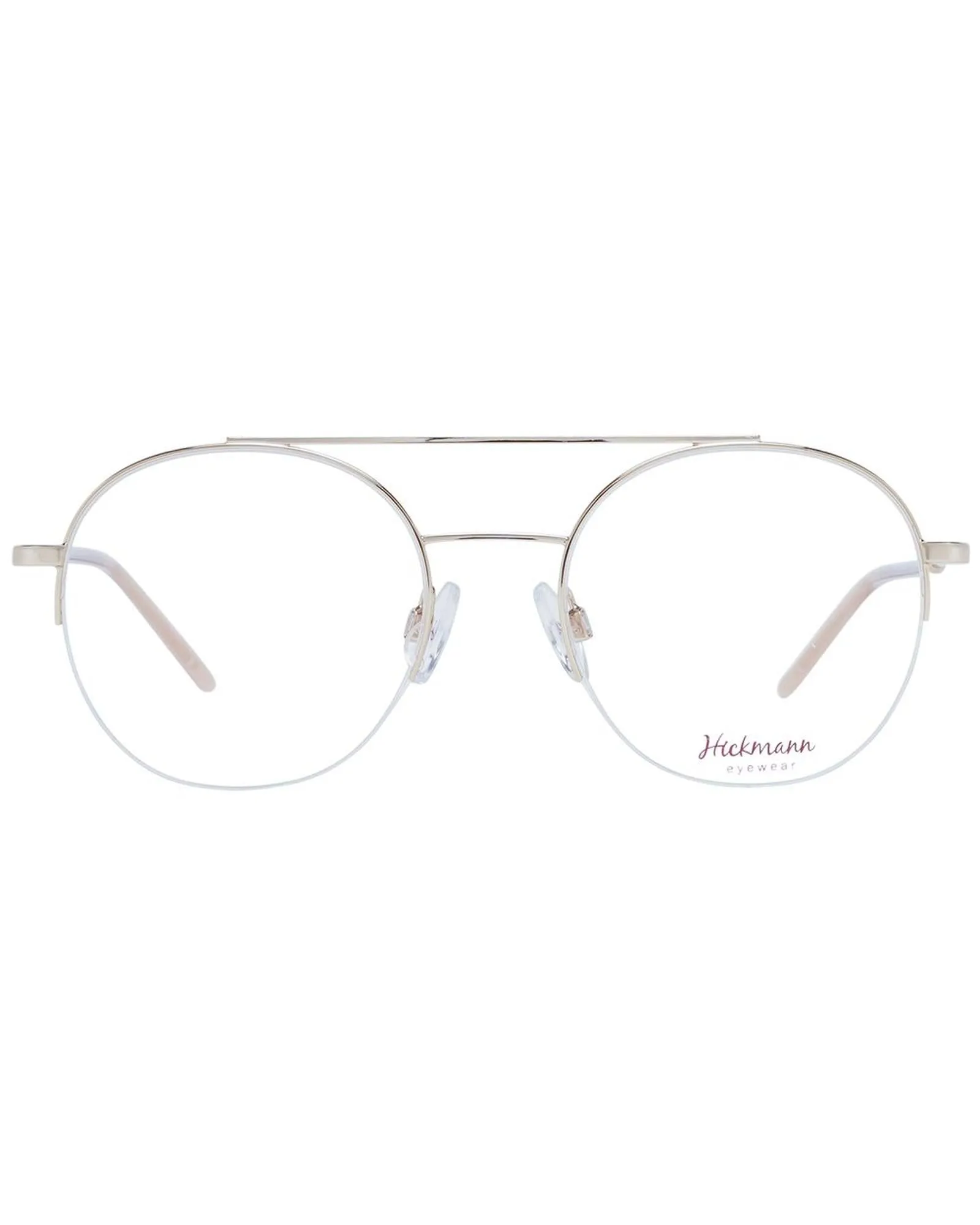 Ana Hickmann Round Metal Eyeglasses Gold Frames