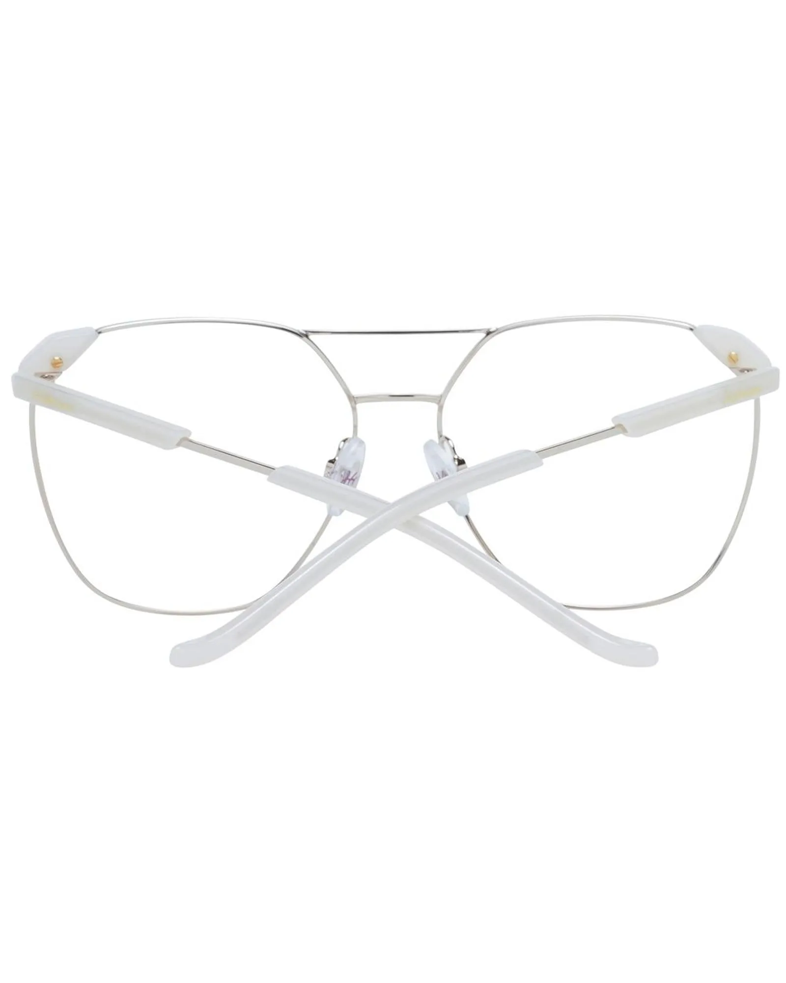 Ana Hickmann Square Metal Full-Rim Optical Frames with Demo Lenses