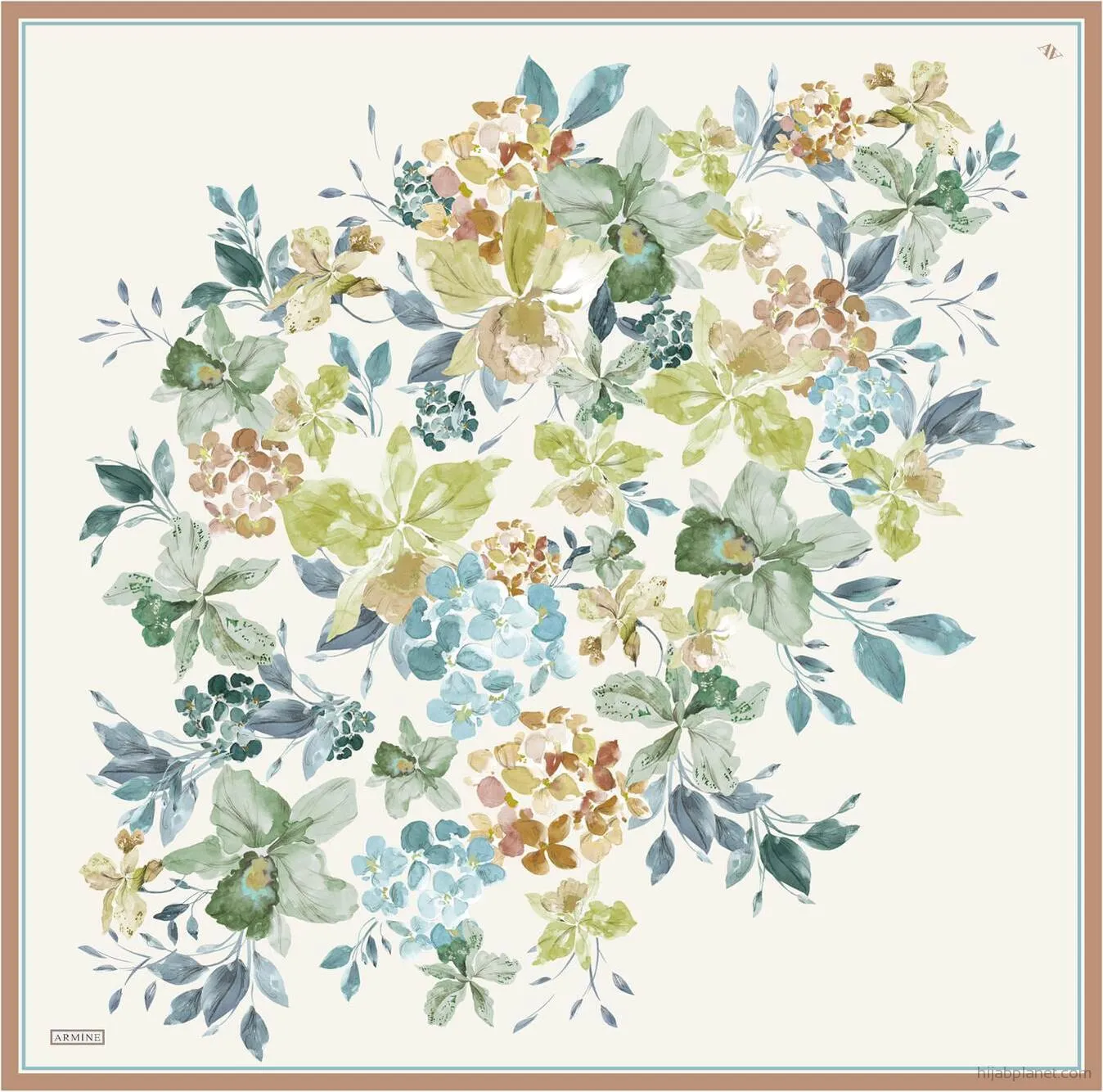 Armine Fior Floral Silk Scarf #2