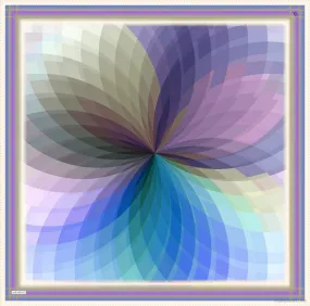 Armine Lotus Abstract Silk Scarf #27