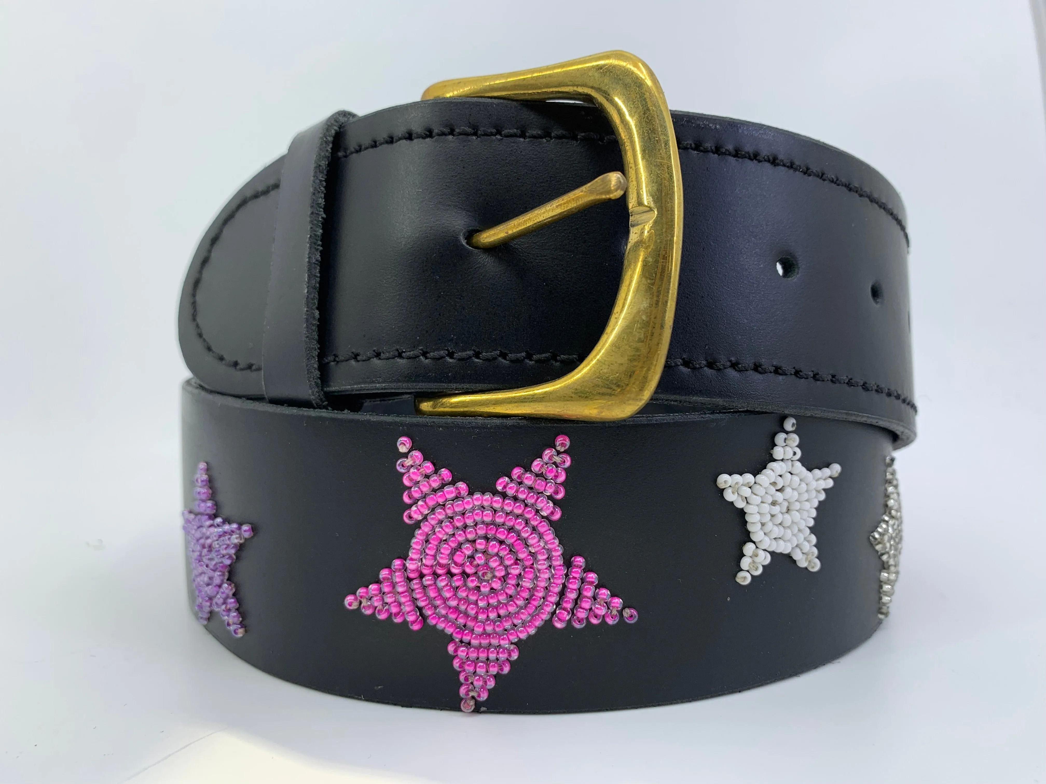Belt- 1.75" Beaded (Star)