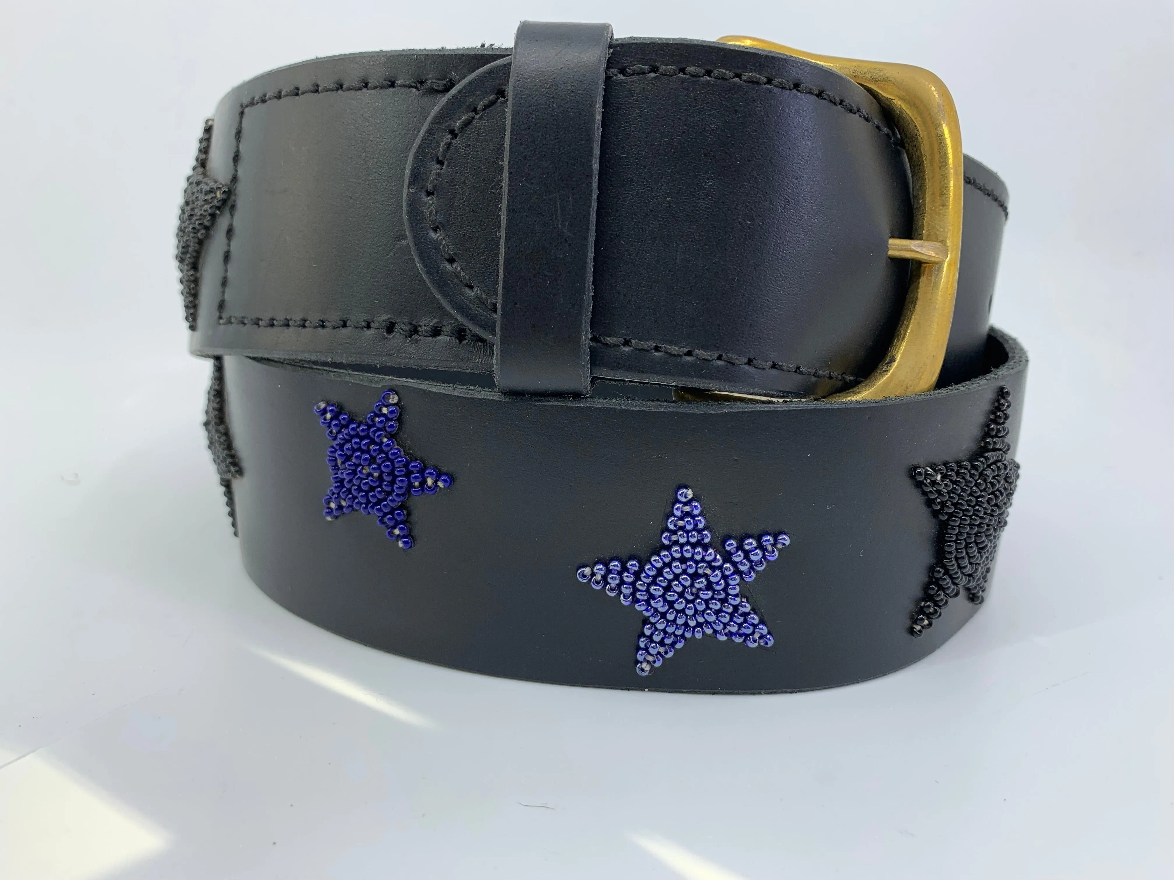 Belt- 1.75" Beaded (Star)