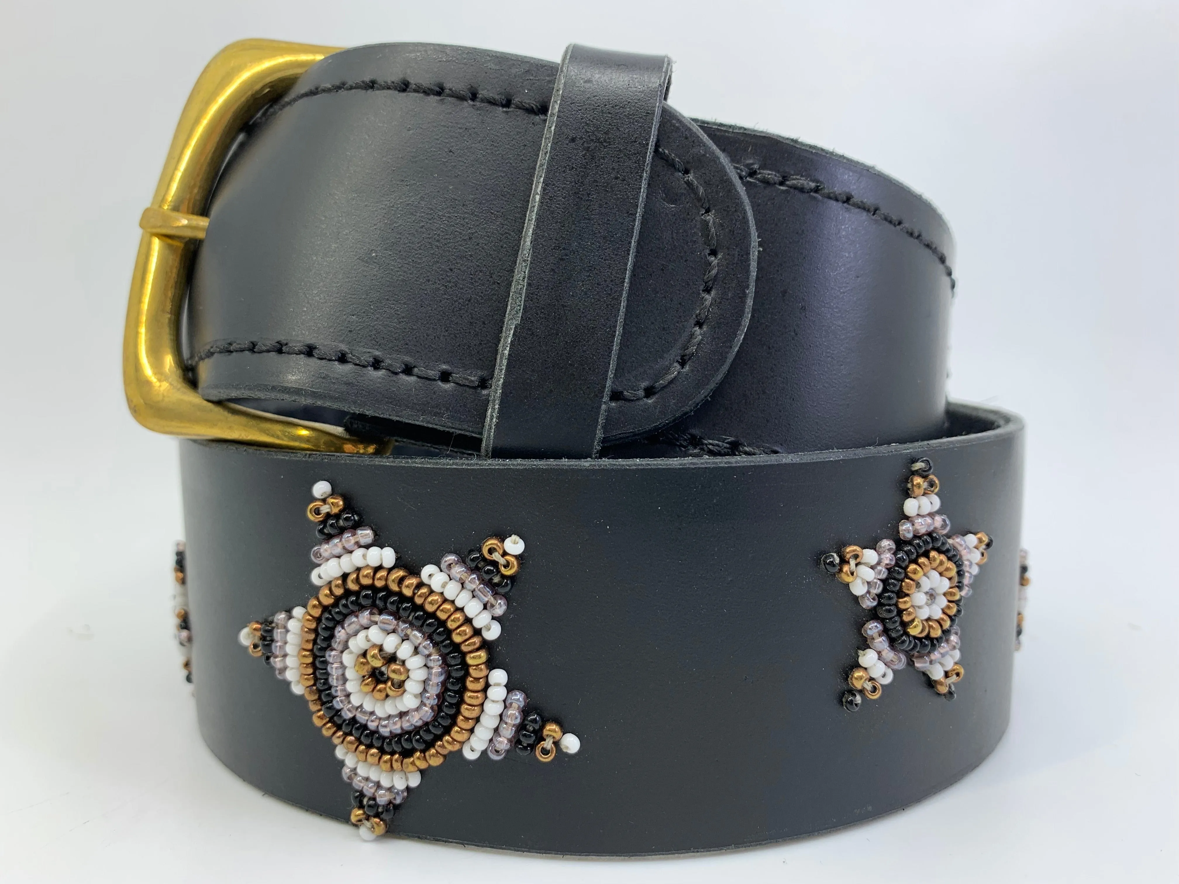 Belt- 1.75" Beaded (Star)