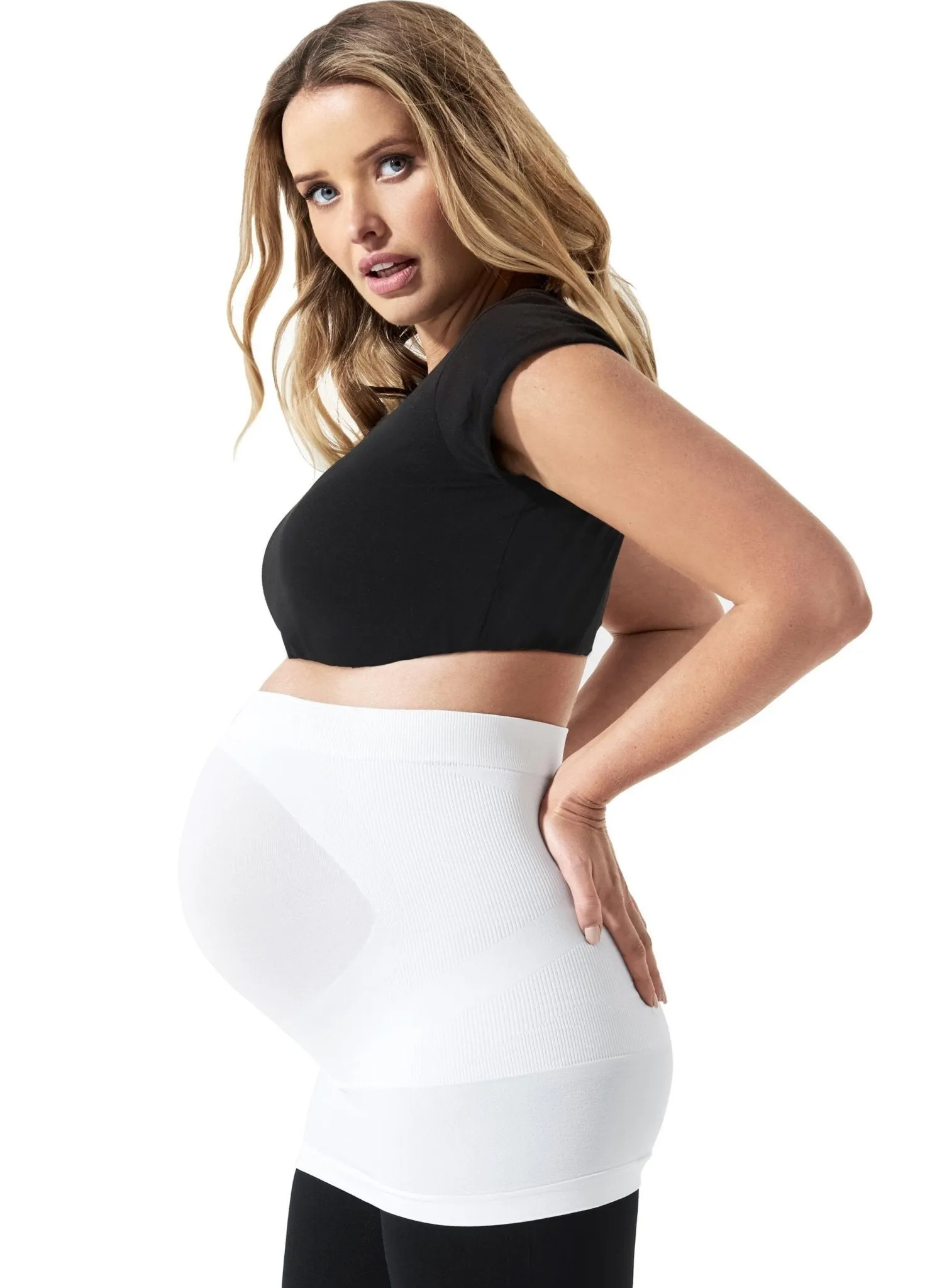 BLANQI Maternity Built-in Support Bellyband - White