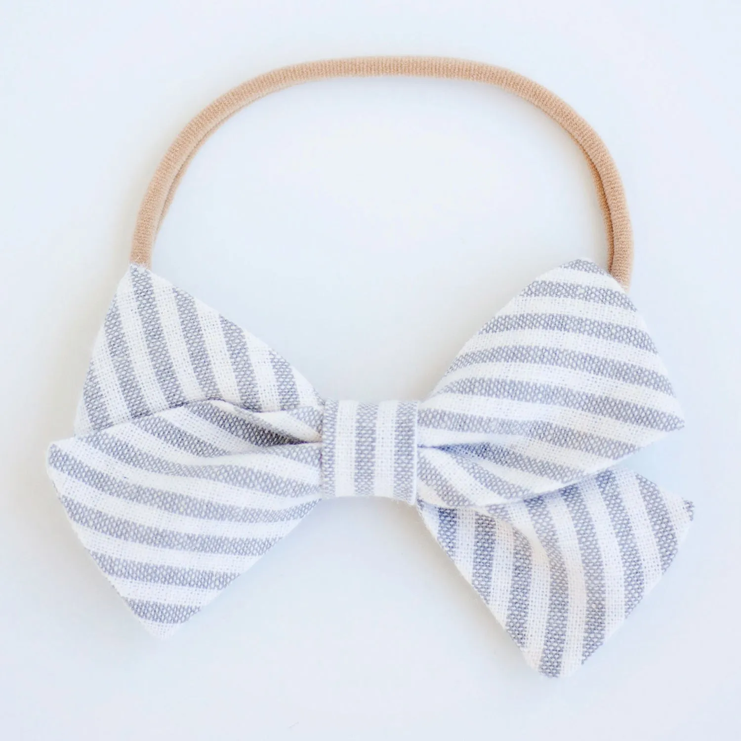 Boy's Necktie / Gray Linen Stripe