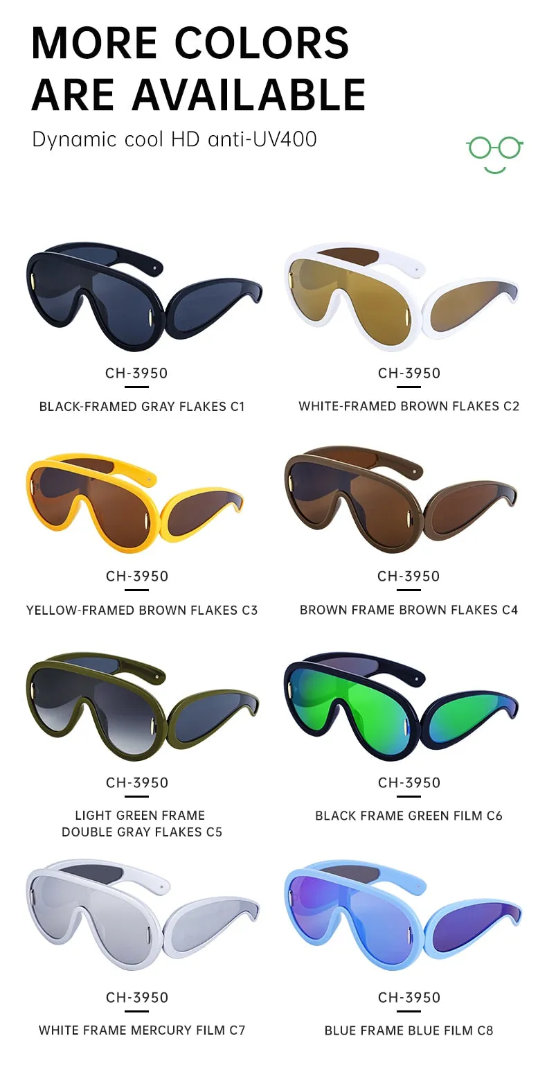 Candy Classy Design Punk Oversize Unisex  Sunglass