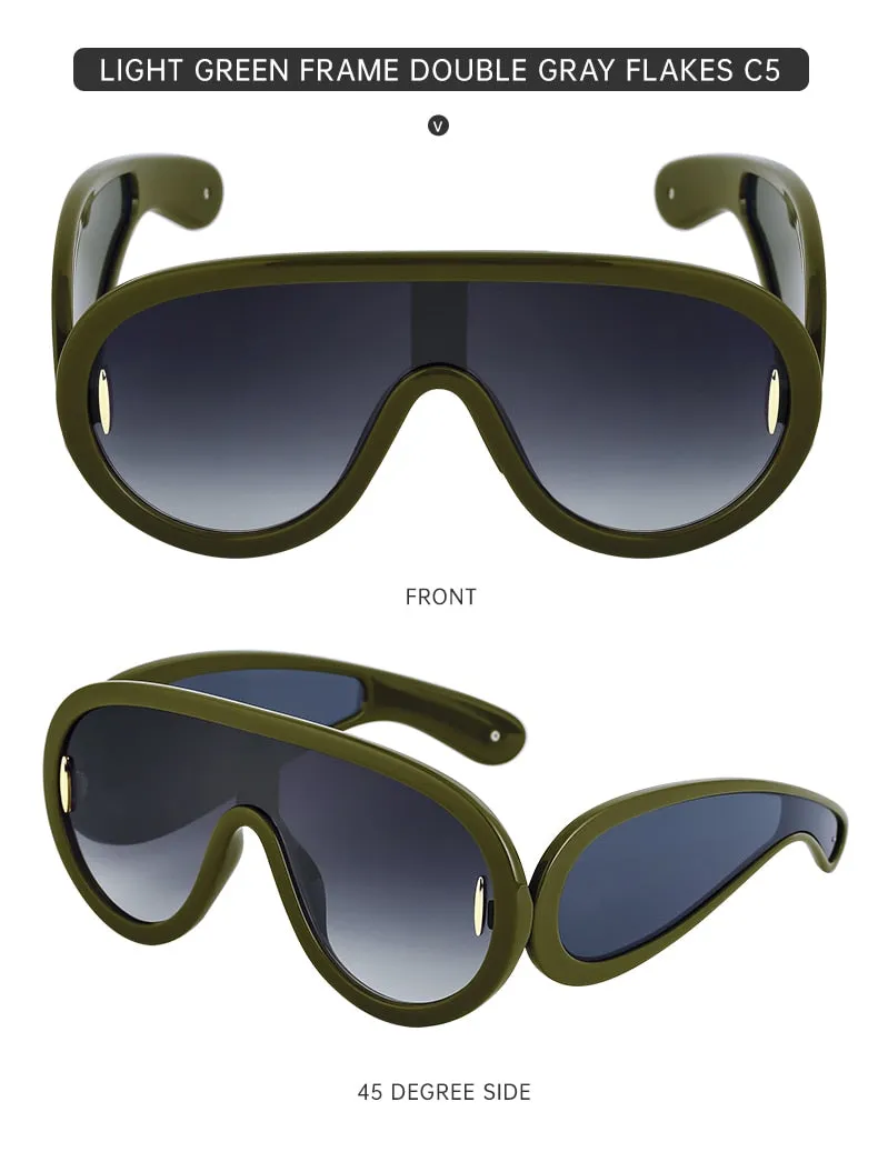 Candy Classy Design Punk Oversize Unisex  Sunglass