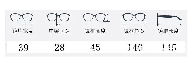 CCspace Women's Full Rim Irregular Acetate Hyperopic Reading Glasses R49307