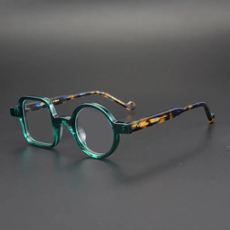 CCspace Women's Full Rim Irregular Acetate Hyperopic Reading Glasses R49307