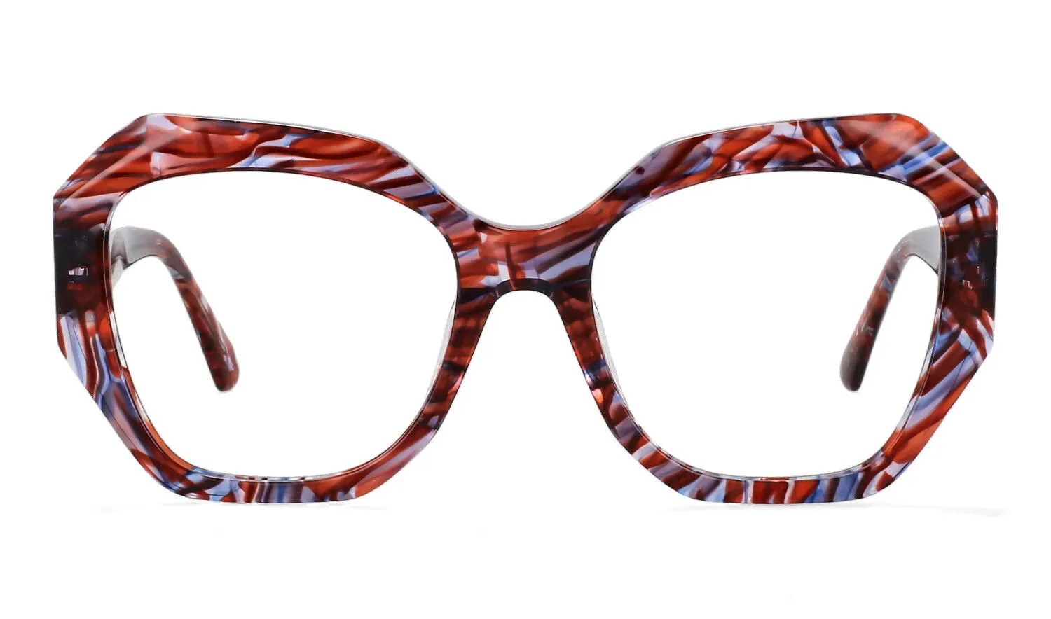 CCspace Women's Full Rim Oversized Square Acetate Hyperopic Reading Glasses R56958