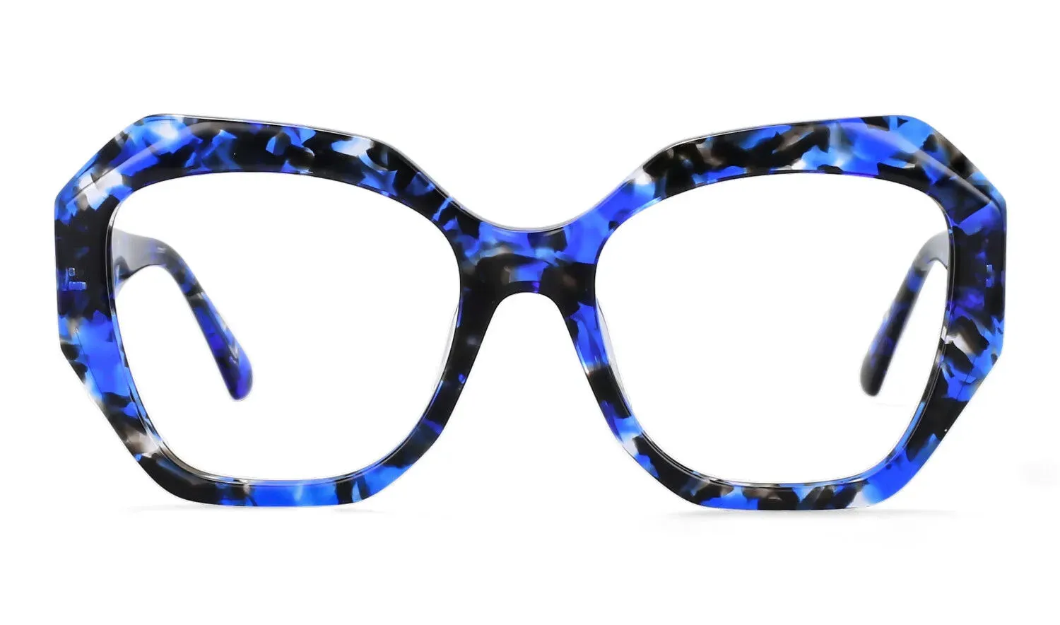 CCspace Women's Full Rim Oversized Square Acetate Hyperopic Reading Glasses R56958