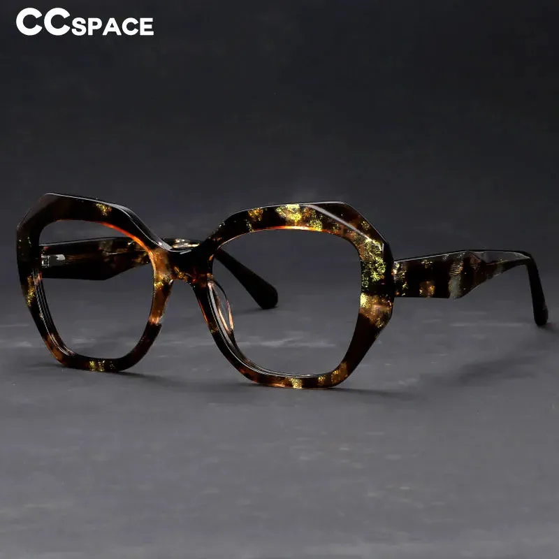 CCspace Women's Full Rim Oversized Square Acetate Hyperopic Reading Glasses R56958