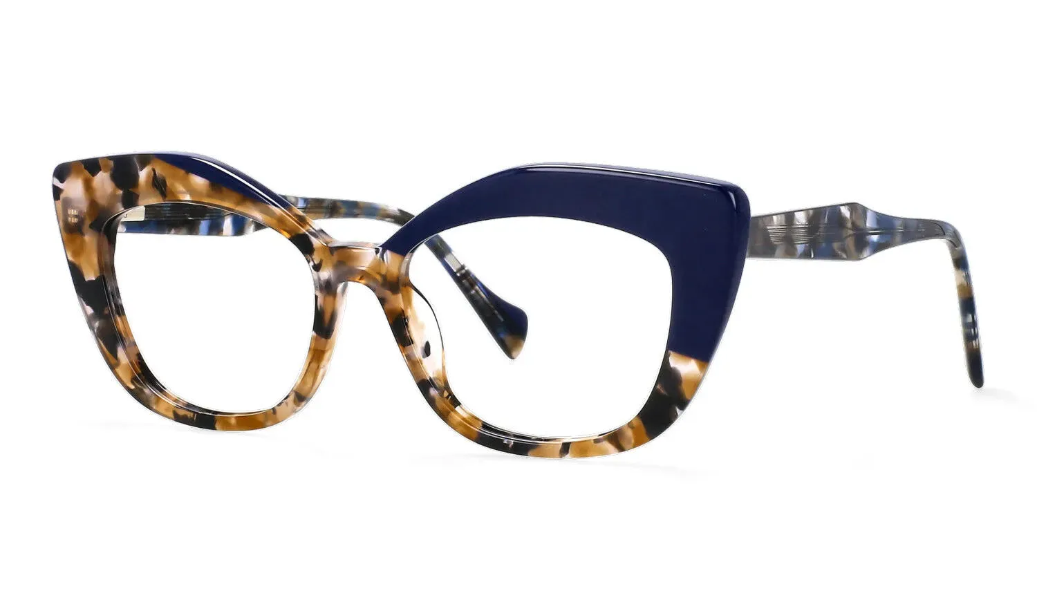 CCspace Women's Full Rim Square Cat Eye Acetate Reading Glasses R56960