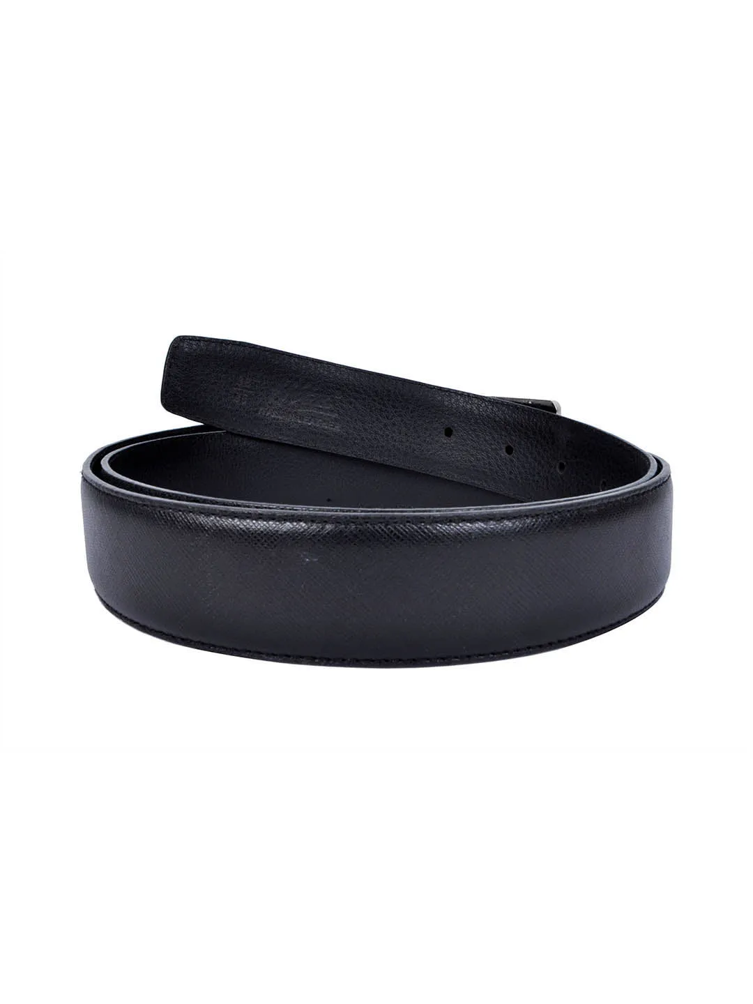 Cftd Saffiano Black Leather Belts