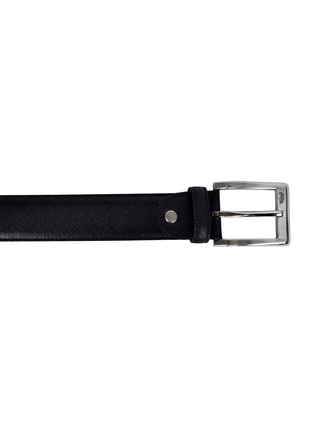 Cftd Saffiano Black Leather Belts