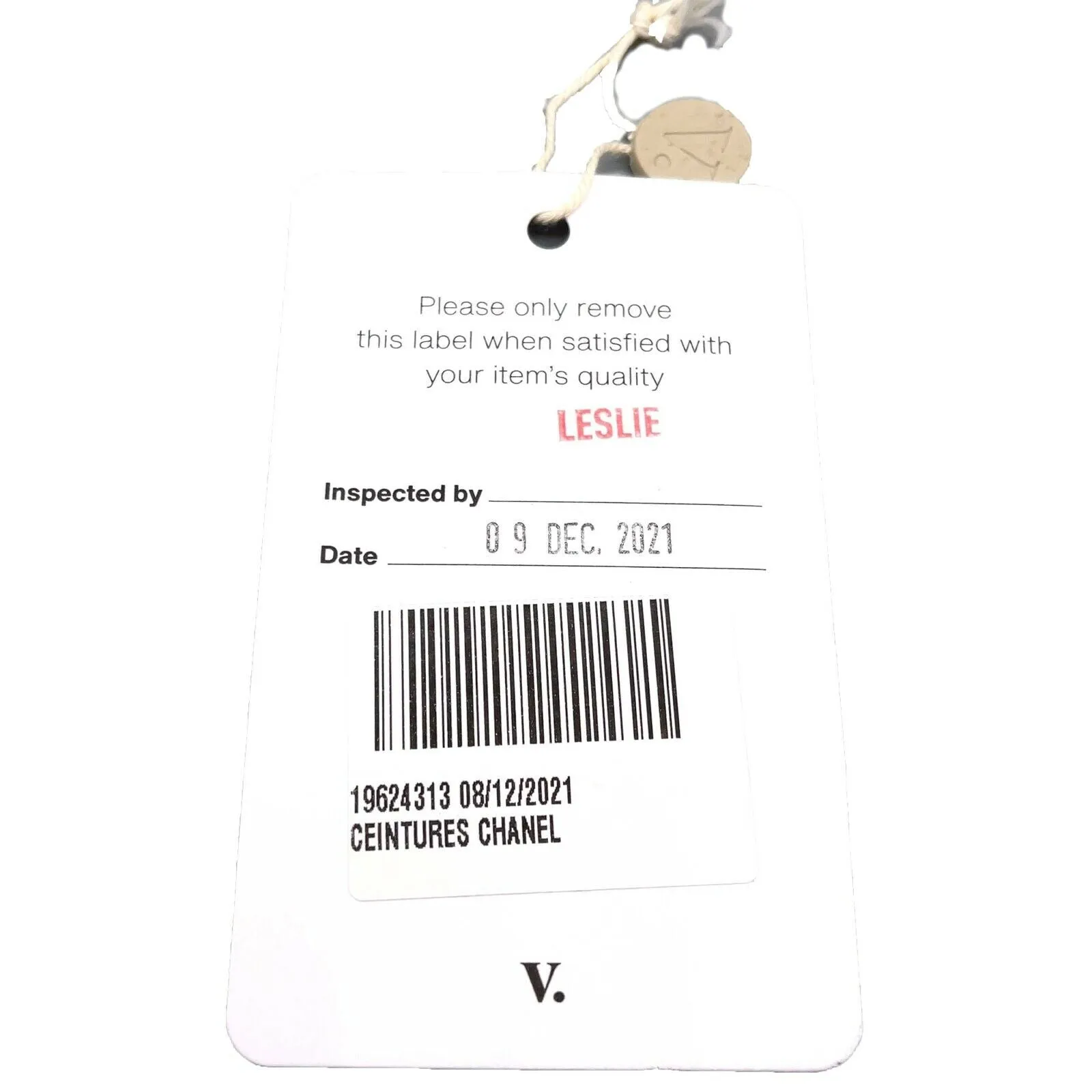 CHANEL - 03P Stamped CHANEL PARIS Leather - Black - 32 - Belt