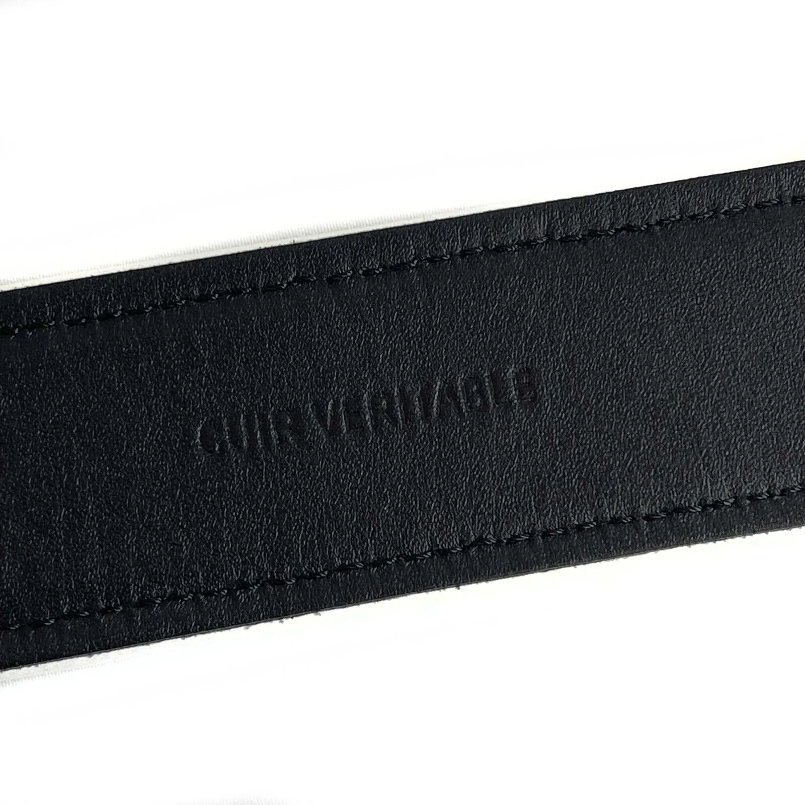 CHANEL - Blue Denim CC Buckle Belt Size - 80 / 32