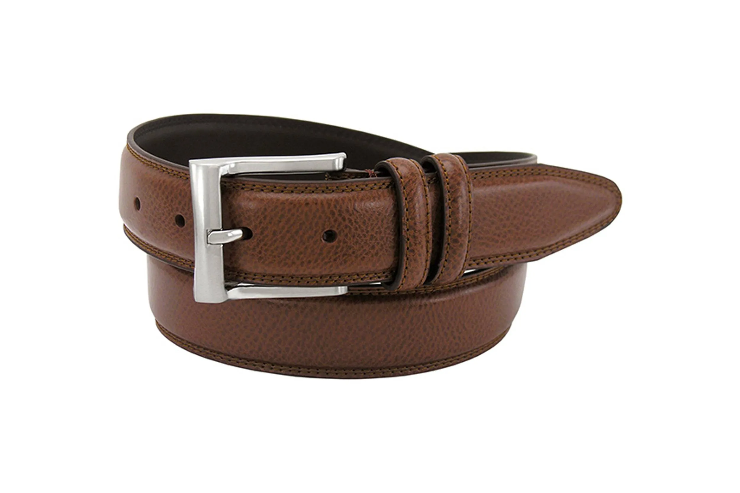 Cognac Pebble Grain Belt