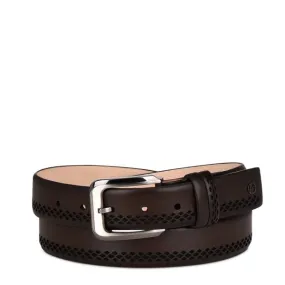 CS535RS - Cuadra brown casual dress soft calfskin leather belt for men
