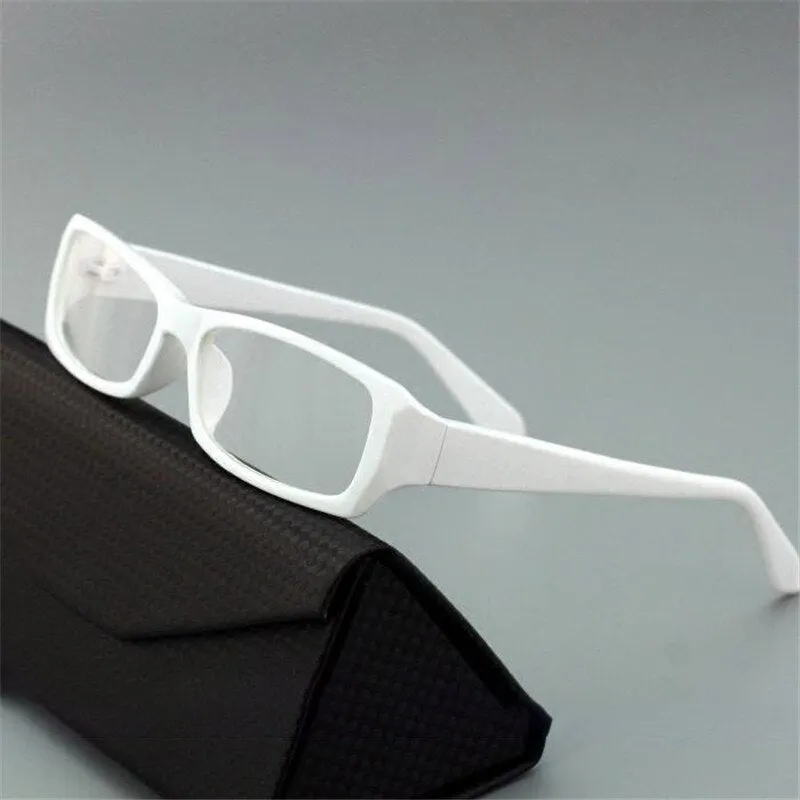 Cubojue Unisex Full Rim Rectangle Tr 90 Titanium Hyperopic Reading Glasses 21007