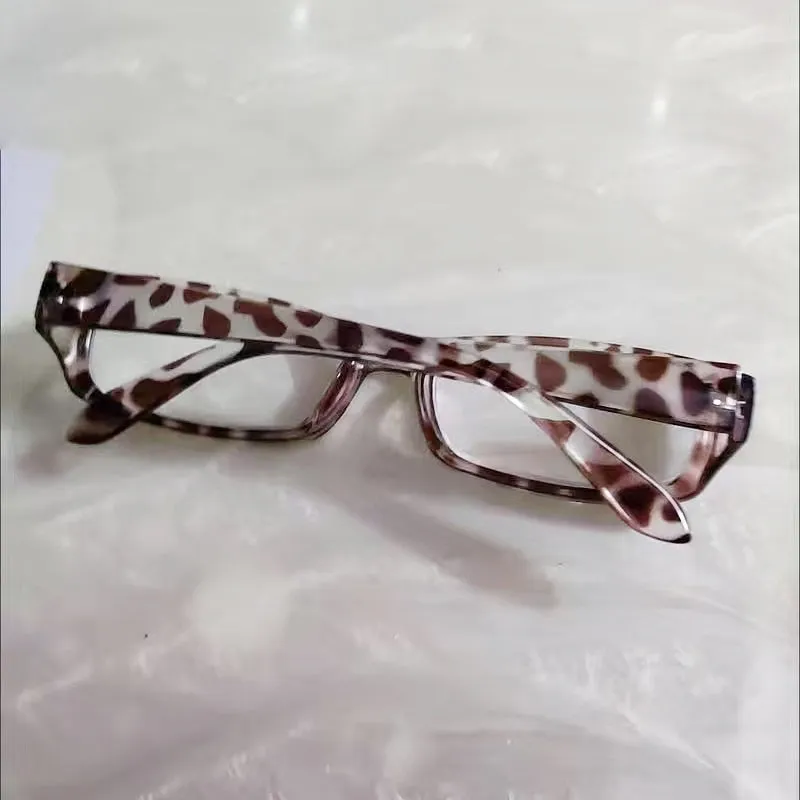 Cubojue Unisex Full Rim Rectangle Tr 90 Titanium Hyperopic Reading Glasses 21007