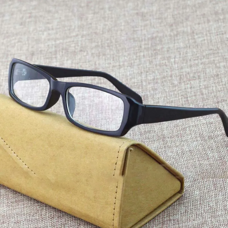 Cubojue Unisex Full Rim Rectangle Tr 90 Titanium Hyperopic Reading Glasses 21007