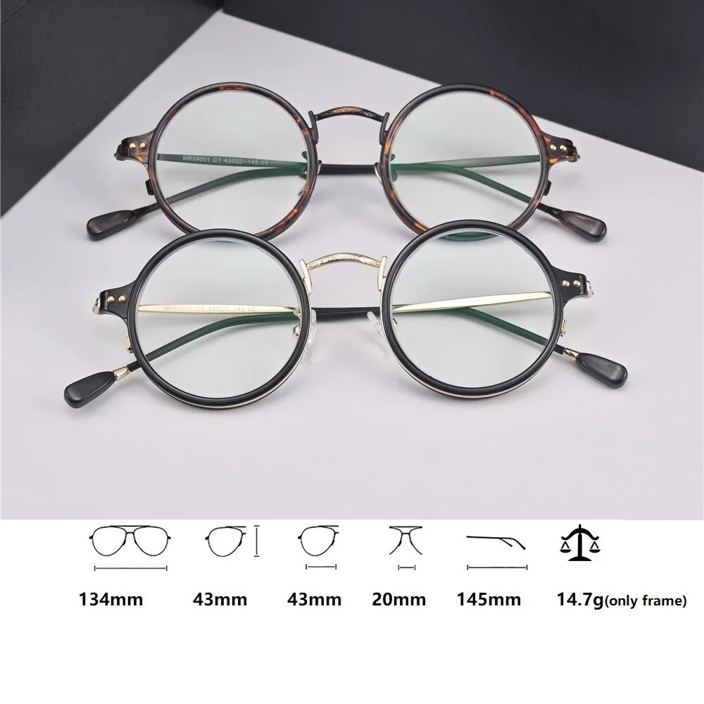 Cubojue Unisex Full Rim Small Round Alloy Presbyopic Reading Glasses 89001p