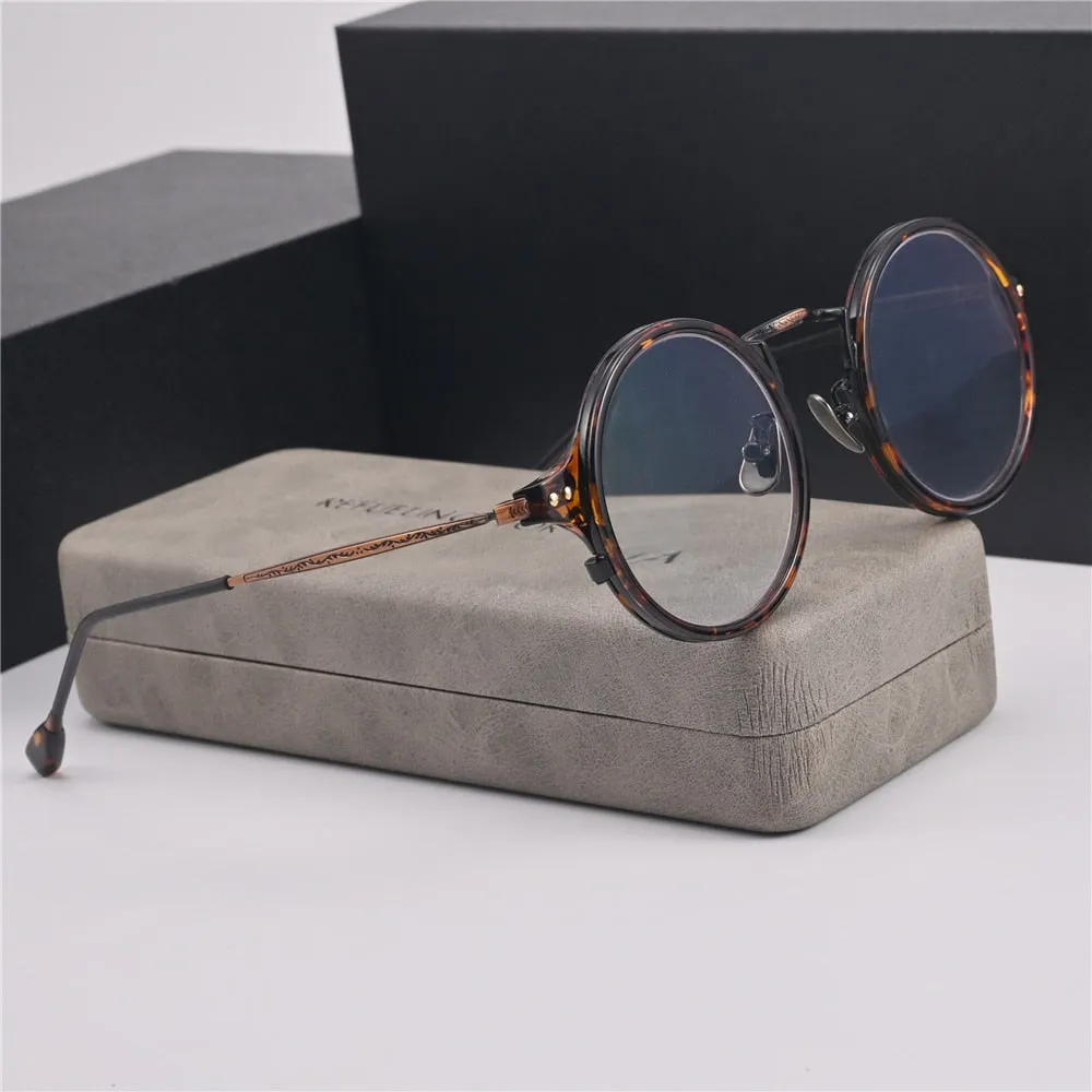 Cubojue Unisex Full Rim Small Round Alloy Presbyopic Reading Glasses 89001p