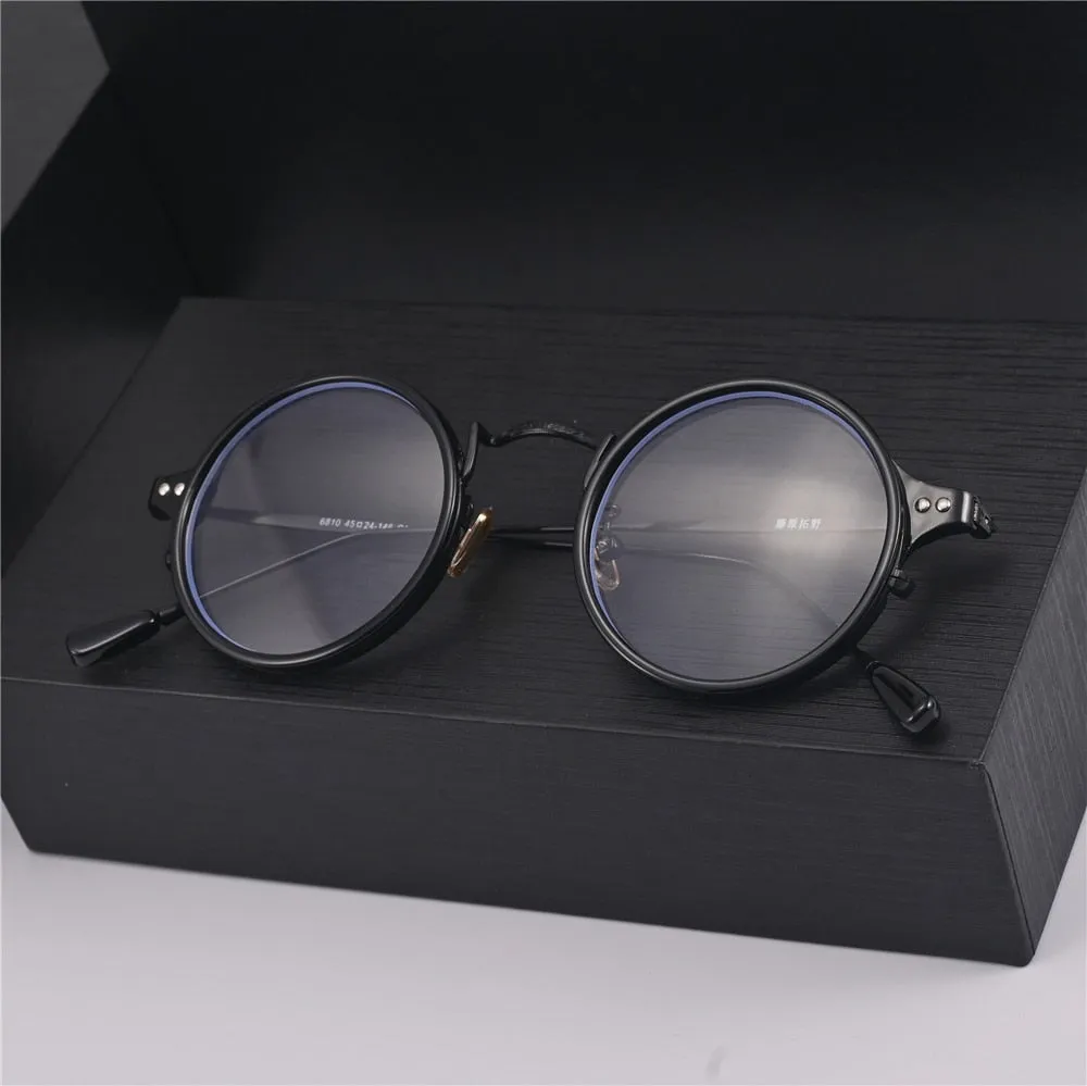 Cubojue Unisex Full Rim Small Round Alloy Presbyopic Reading Glasses 89001p