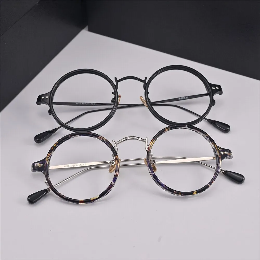 Cubojue Unisex Full Rim Small Round Alloy Presbyopic Reading Glasses 89001p