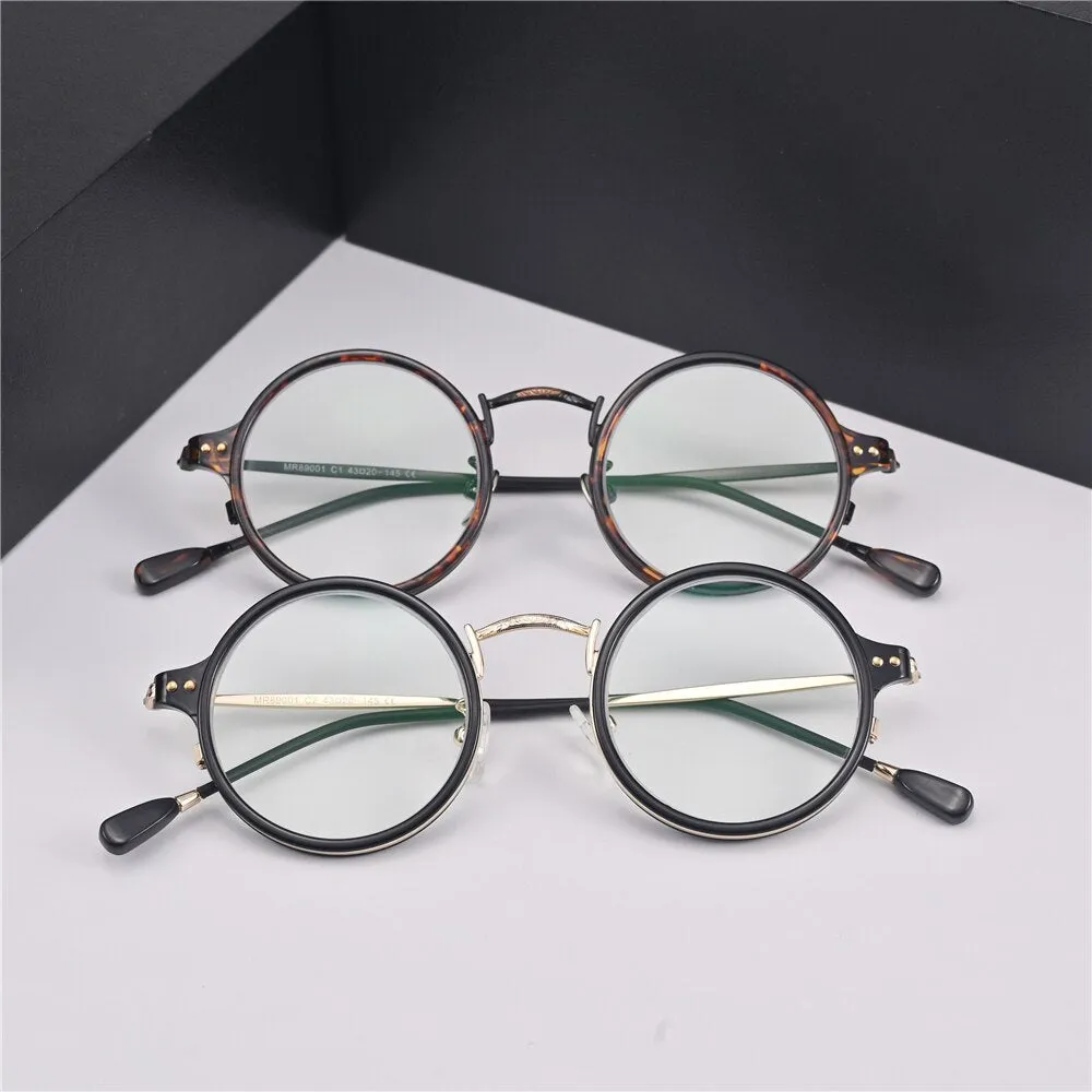 Cubojue Unisex Full Rim Small Round Alloy Presbyopic Reading Glasses 89001p