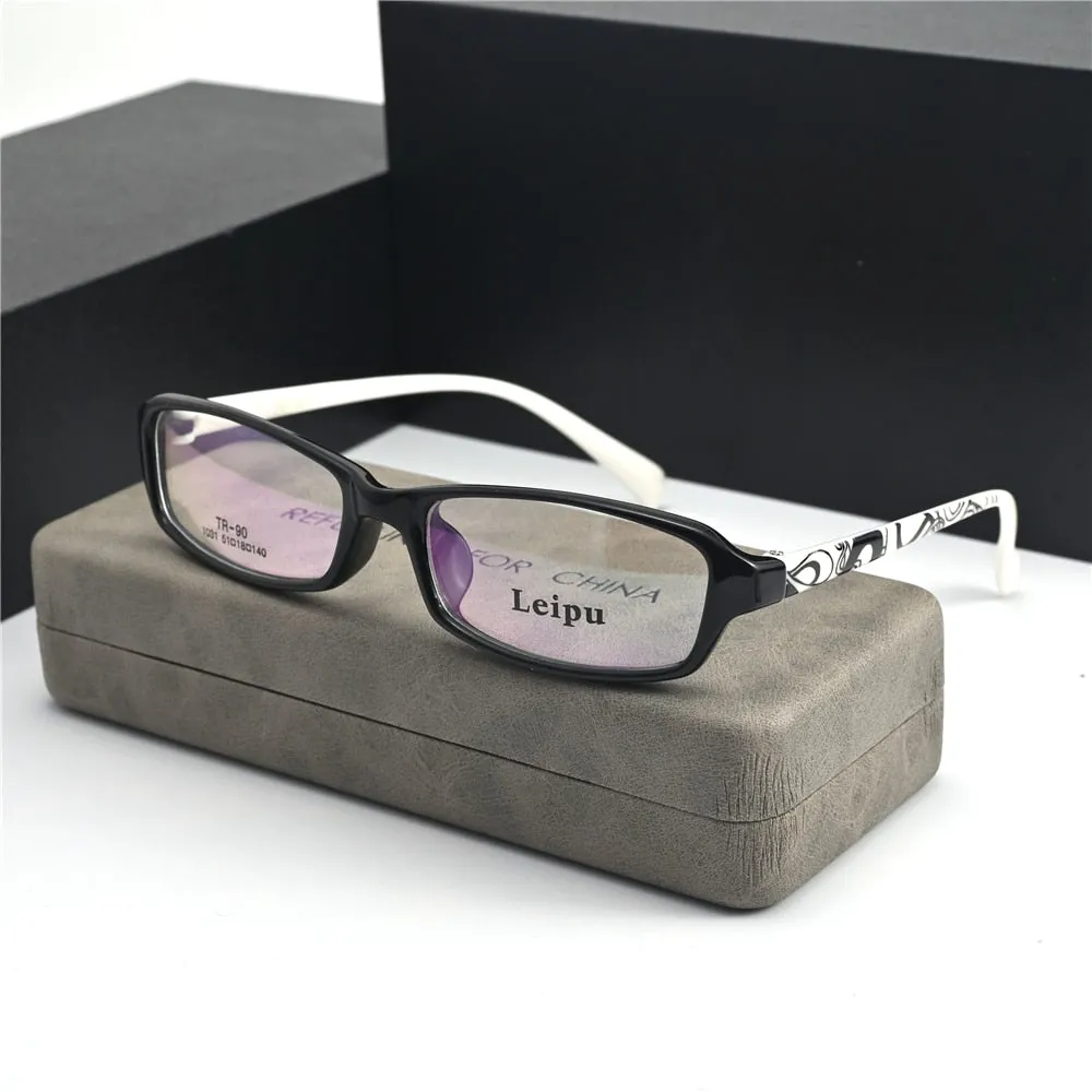 Cubojue Unisex Full Rim Small Square Tr 90 Titanium Presbyopic Reading Glasses 1031p