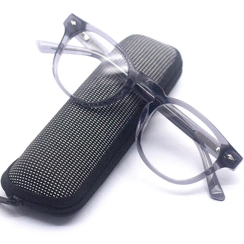 Cubojue Unisex Full Rim Square Acetate Reading Glasses Xh0002
