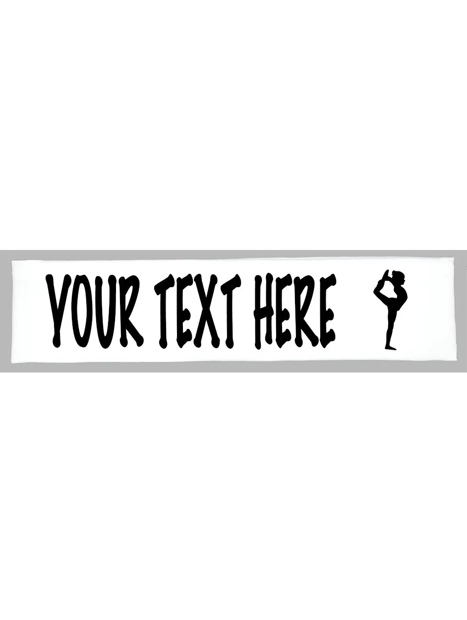 Custom GYMNAST Scorpion Cotton Headband - Flat (Non Sparkle) Letters!