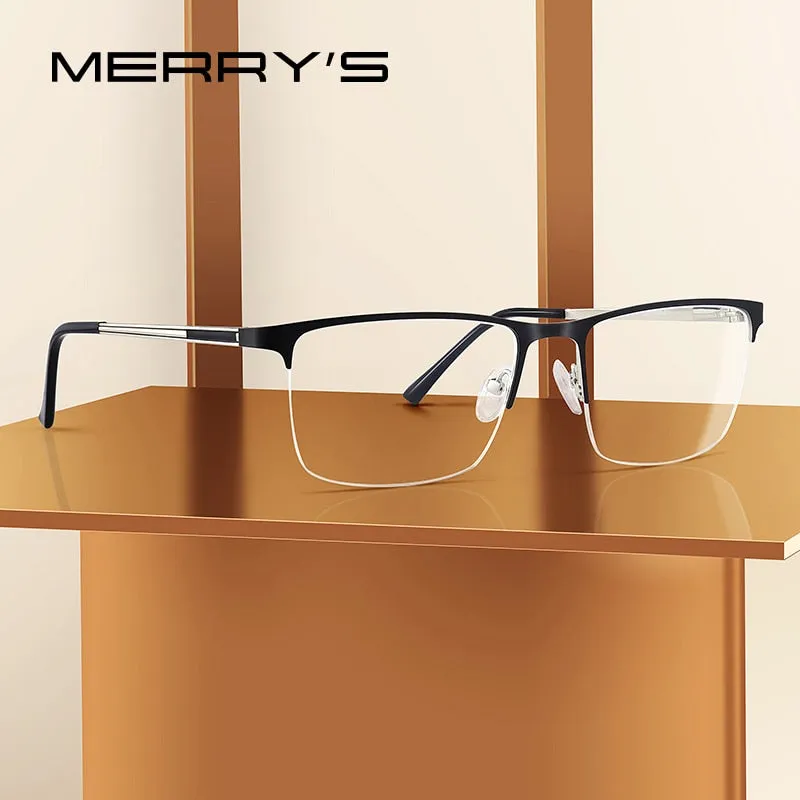 Designer Men Titanium Glasses Frame Ultralight Square Eye Myopia Prescription Eyeglasses Male Optical Frame