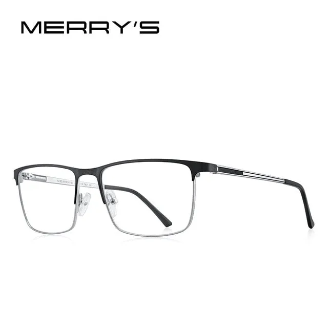 Designer Men Titanium Glasses Frame Ultralight Square Eye Myopia Prescription Eyeglasses Male Optical Frame