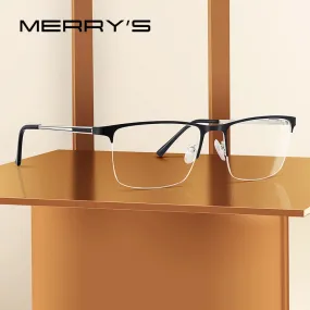 Designer Men Titanium Glasses Frame Ultralight Square Eye Myopia Prescription Eyeglasses Male Optical Frame