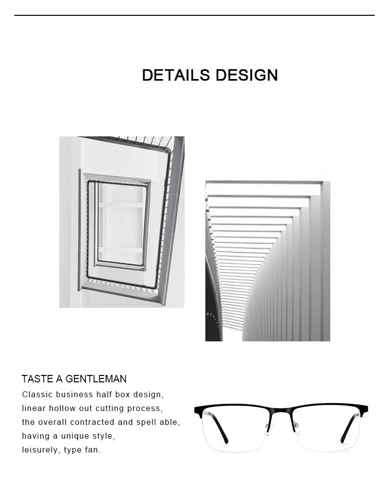 Designer Men Titanium Glasses Frame Ultralight Square Eye Myopia Prescription Eyeglasses Male Optical Frame