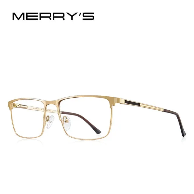 Designer Men Titanium Glasses Frame Ultralight Square Eye Myopia Prescription Eyeglasses Male Optical Frame